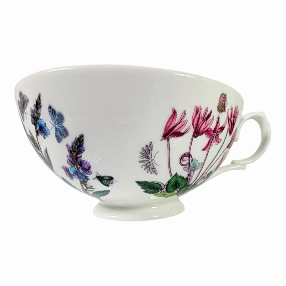 Portmeirion Botanic Garden Teapot w‎ Lid England Floral Butterfly